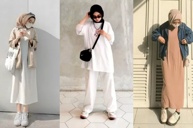 Mix and Match Gamis dan Sneakers: Trik Tampil Modis tanpa Ribet