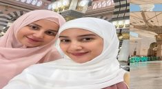 Yunita Siregar Tampil Anggun dengan Gamis Pink saat Umrah