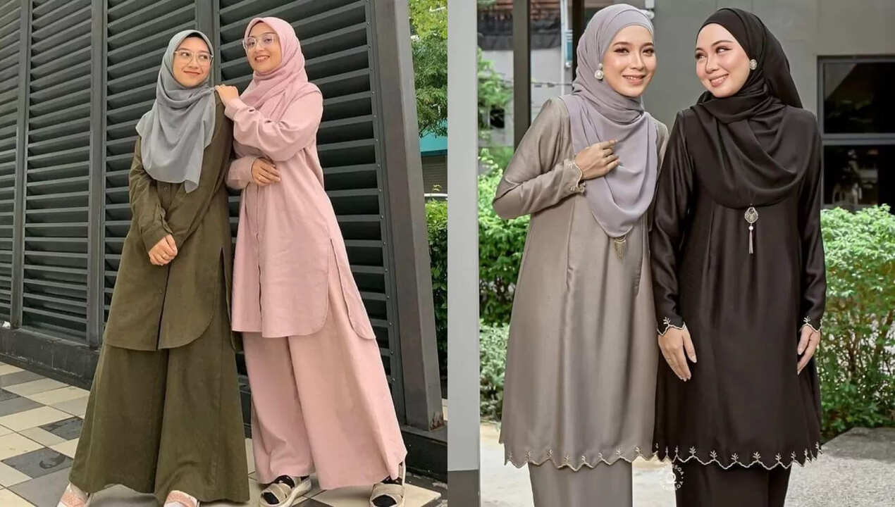 Busana 1 Warna Muslimah yang Tren di 2025