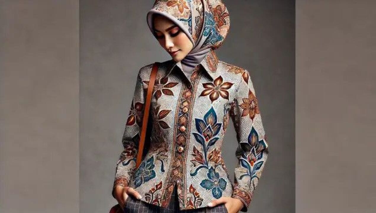 Model Batik Terbaru untuk Wanita Berhijab yang Bekerja
