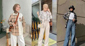 Baju Flanel Hijab untuk Remaja dan Mahasiswi, Nyaman dan Stylish