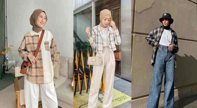 Baju Flanel Hijab untuk Remaja Yang Nyaman dan Stylish