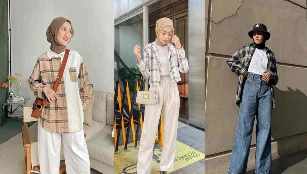 Baju Flanel Hijab untuk Remaja Yang Nyaman dan Stylish