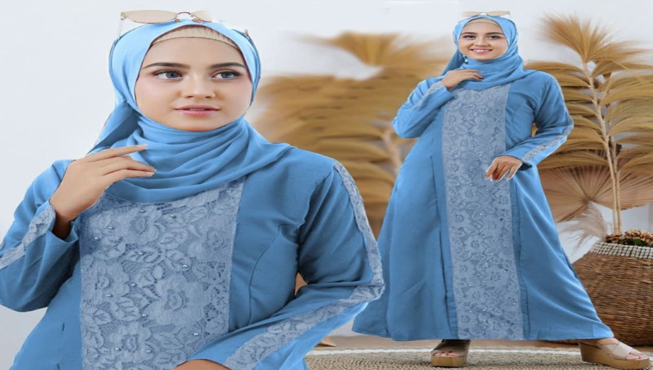 Gamis Biru Muda Jadi Jilbab Terbaik untuk Penampilan Modis 2025