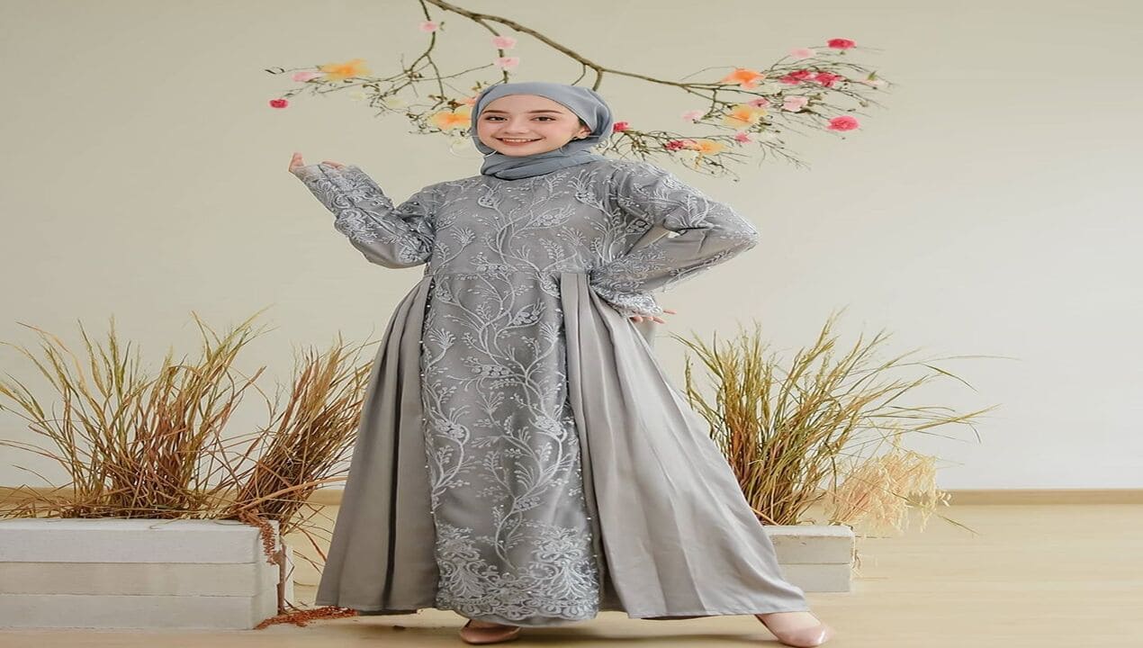 Long Dress Brokat Hijab Pesona Kombinasi Elegan dan Syari