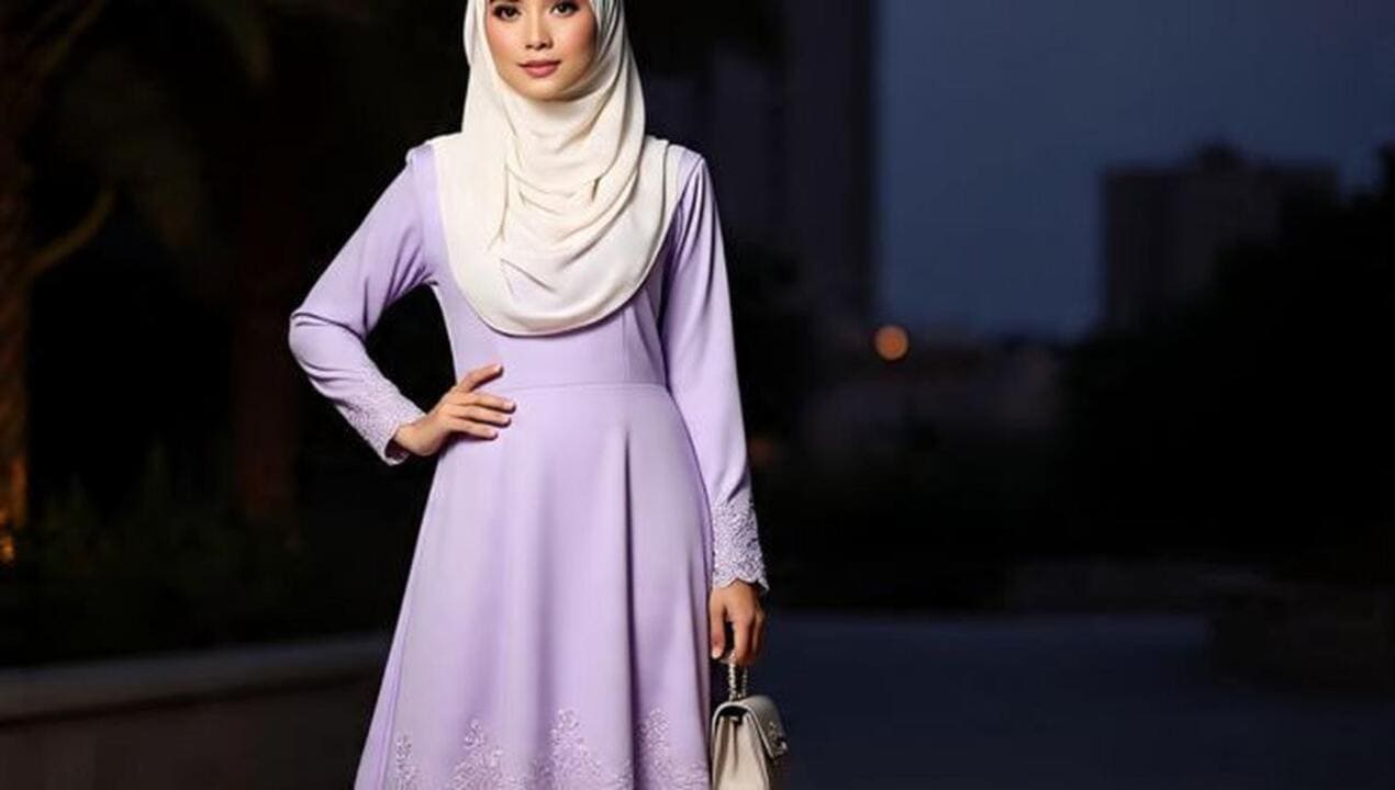 Tampil Simpel Serasi dengan Hijab dan Dress Pastel atau Netral