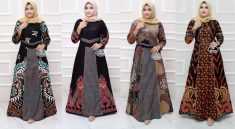 Dress Batik Kerah Shanghai Hijab Anggun dan Modis