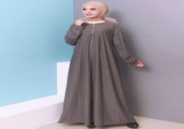 Dress Muslim Polos Long Dress Kombinasi Blazer Formal Anggun
