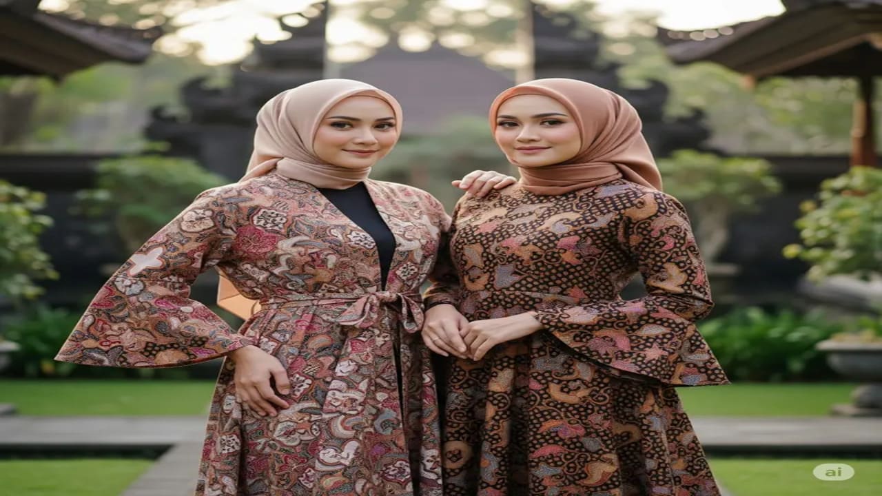 Gamis Batik Muslimah Syar’i 2025, Anggun dan Stylish