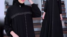 Gamis Monokrom Hitam : Simpel Tapi Mewah