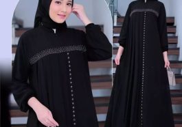 Gamis Monokrom Hitam : Simpel Tapi Mewah