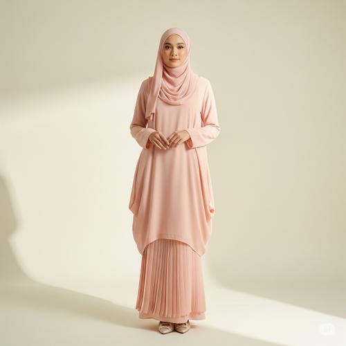Inspirasi Gamis Warna Soft untuk Acara Semi-Formal