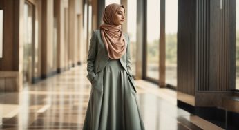 Inspirasi Padu Padan Hijab Syar’i yang Tetap Modis dan Trendi dengan Gamis Modern